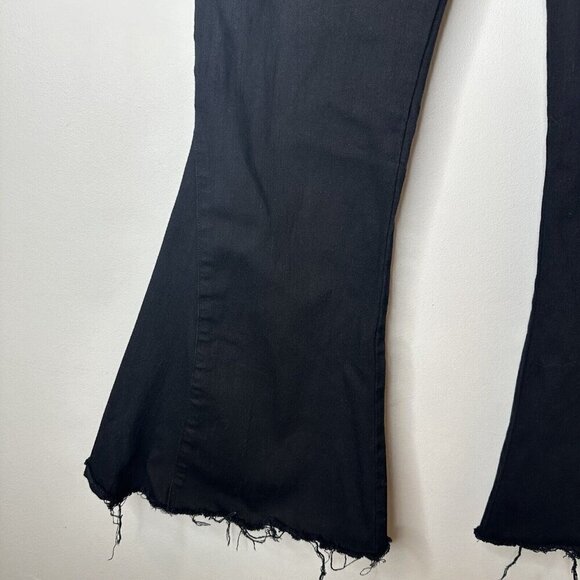 Show Me Your Mumu Jeans Black Womens Berkley Bells Super Flare Pull On Pants XXL - Picture 3 of 11